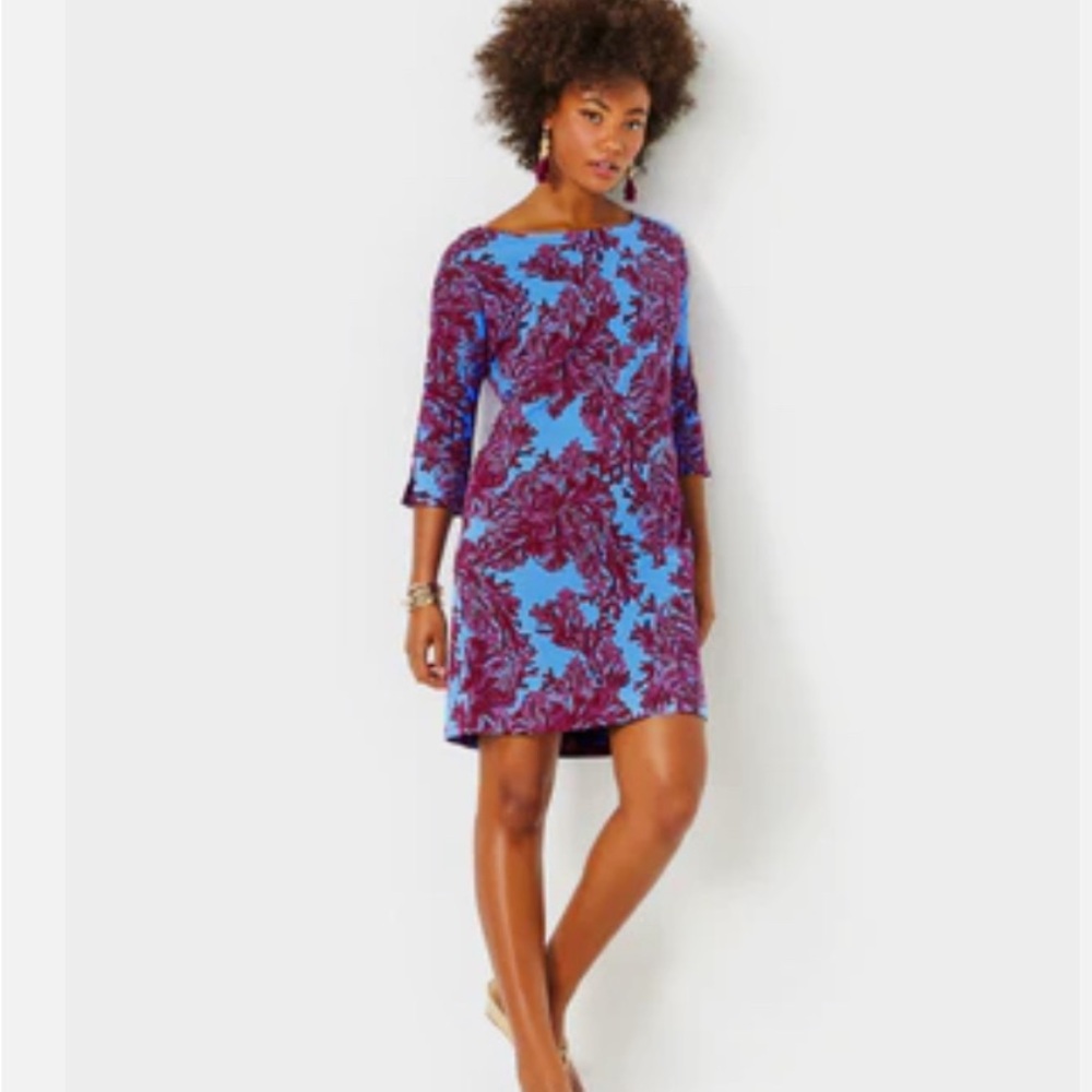UPF 50+ ChillyLilly Braedyn Dress in Abaco Blue Feel Like a Shellebrity